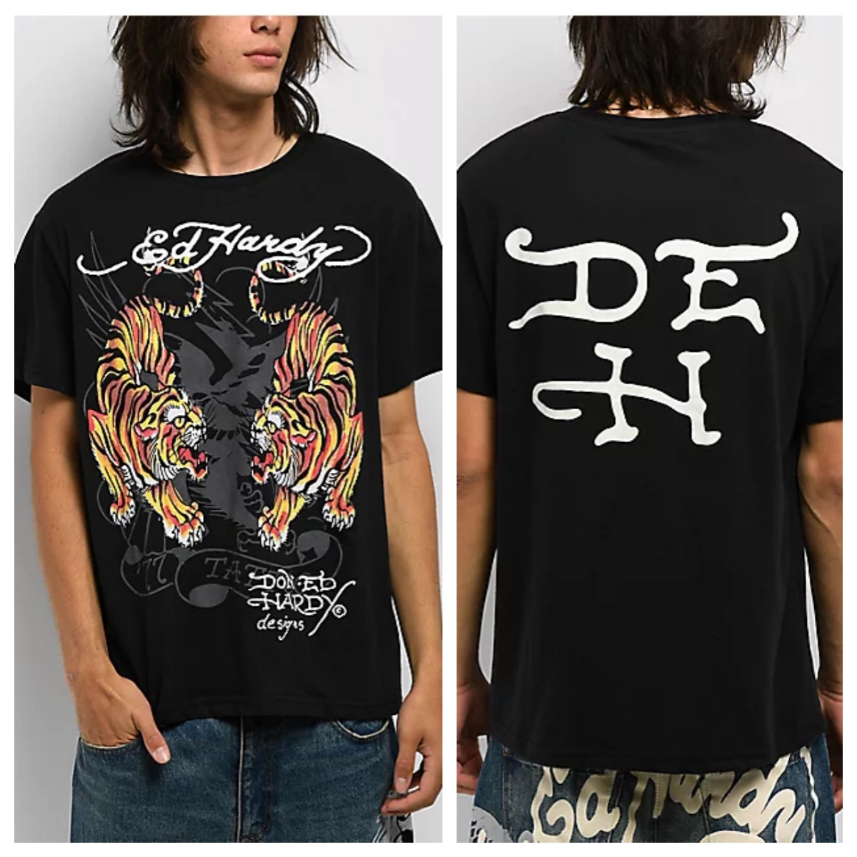 Streetwear Brand Top - Футболка с принтом Tigers Ed Tattoo