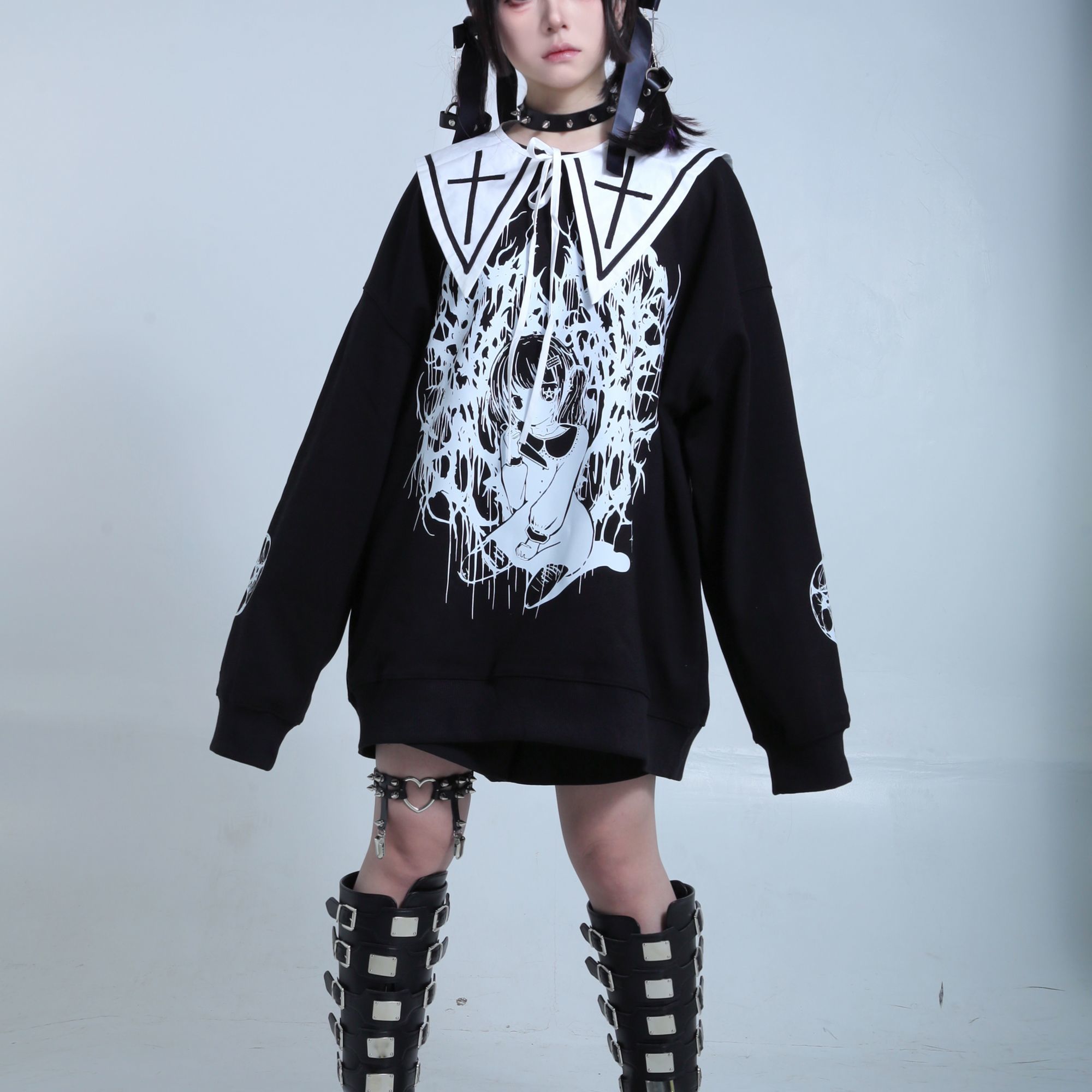Streetwear Brand Y2K - Y2K Эстетическая осенняя хлопковая футболка с