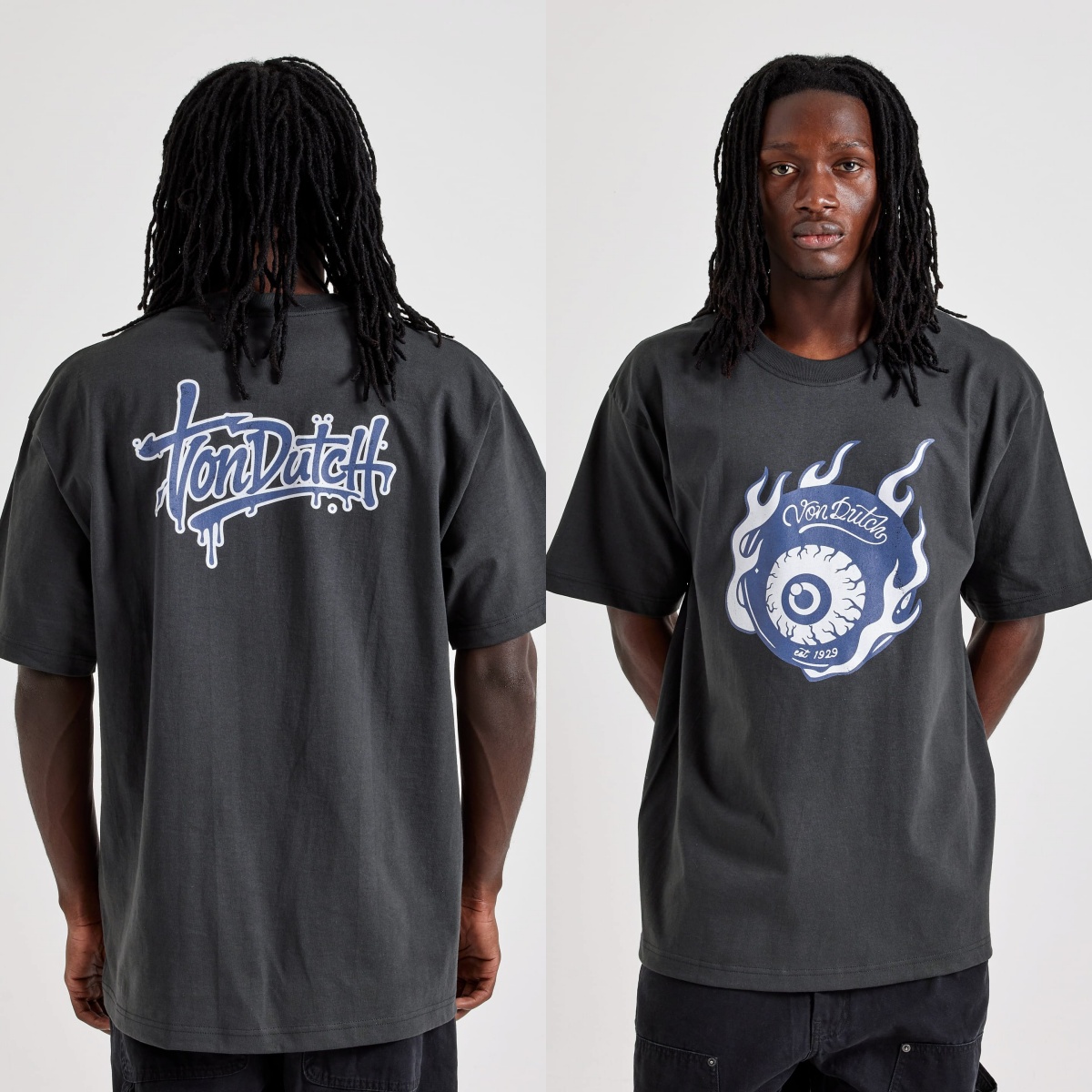 Streetwear Brand With Eye - Футболка Flying Eye Flames Von Street