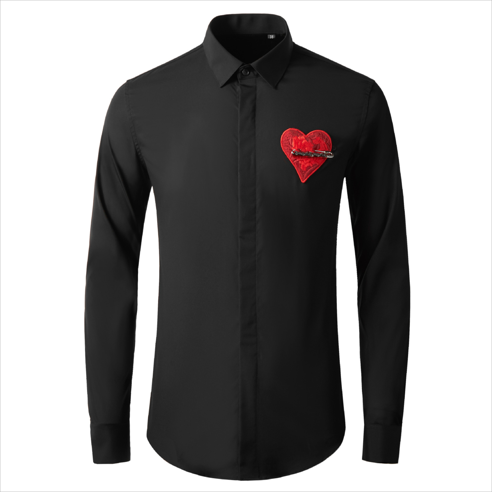 Streetwear Brand Trends - Брендовая вязаная рубашка с вышивкой Love,