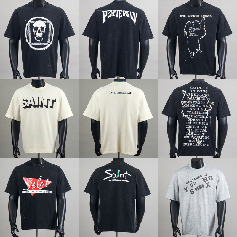 Streetwear Brand Trends - Футболка Saint в американском ретро-стиле с