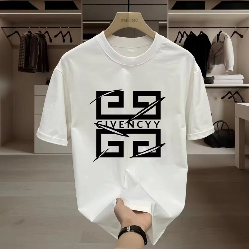 Streetwear Brand Top - Мужская футболка GIVENCY с принтом логотипа,