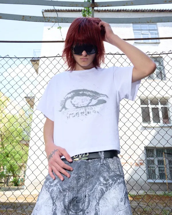 Streetwear Brand With Eye - Футболка с графическим принтом в стиле