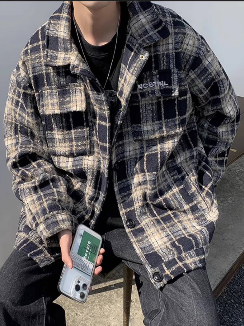 Streetwear Brand England - Мужские толстые рубашки, куртка на осень