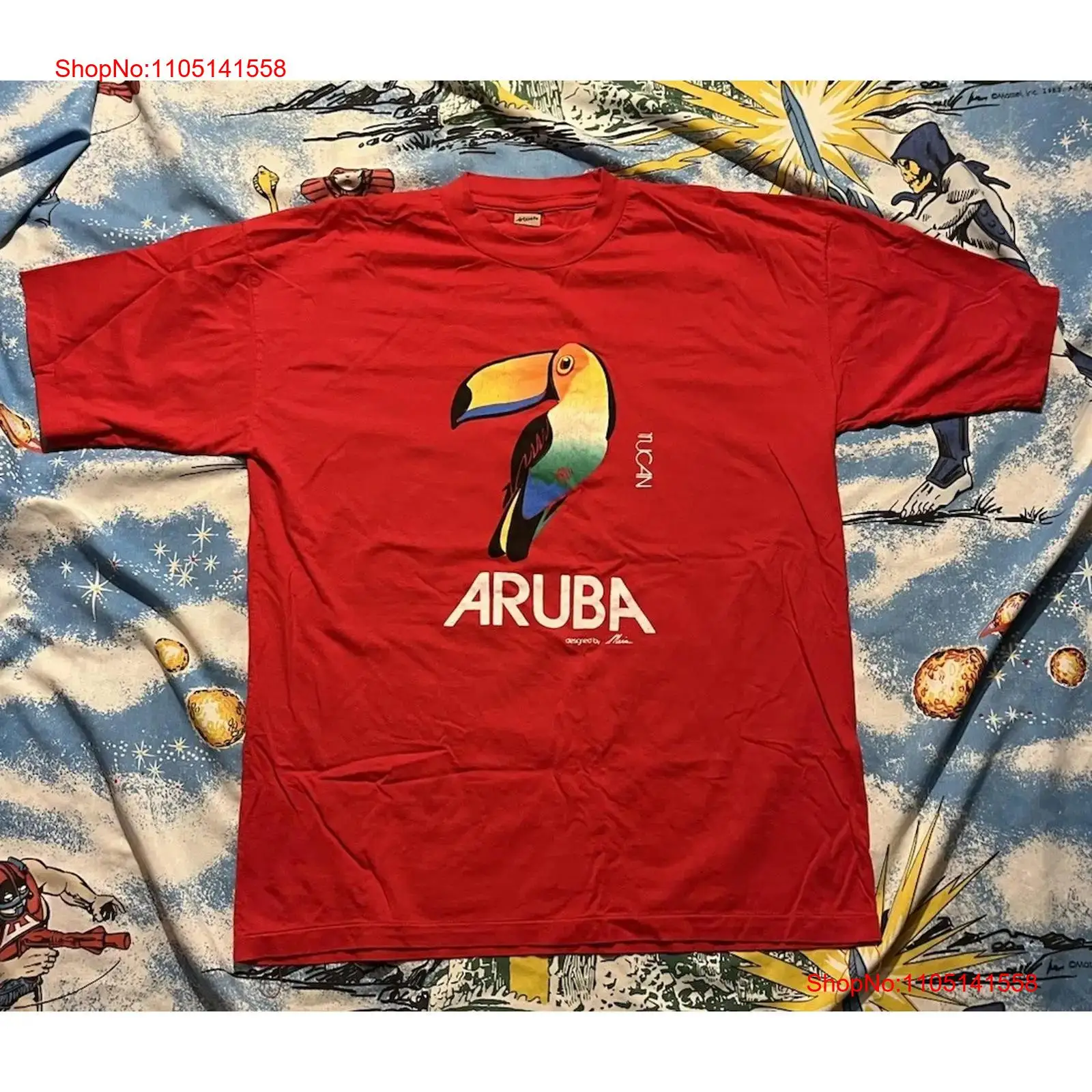 Винтажная футболка Aruba Tucan – обзор и цена Streetwear Brand Red